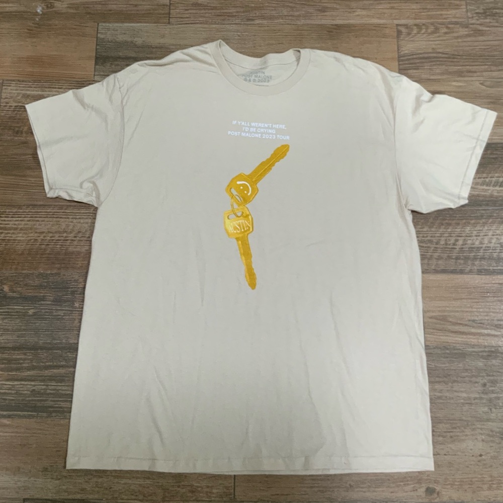 Post Malone 2023 Tour If Y’all Weren’t Here I’d Be Crying Merch T-Shirt Men XL